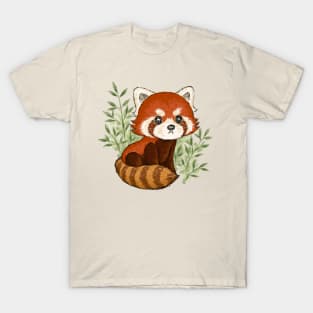 Red panda in nature T-Shirt